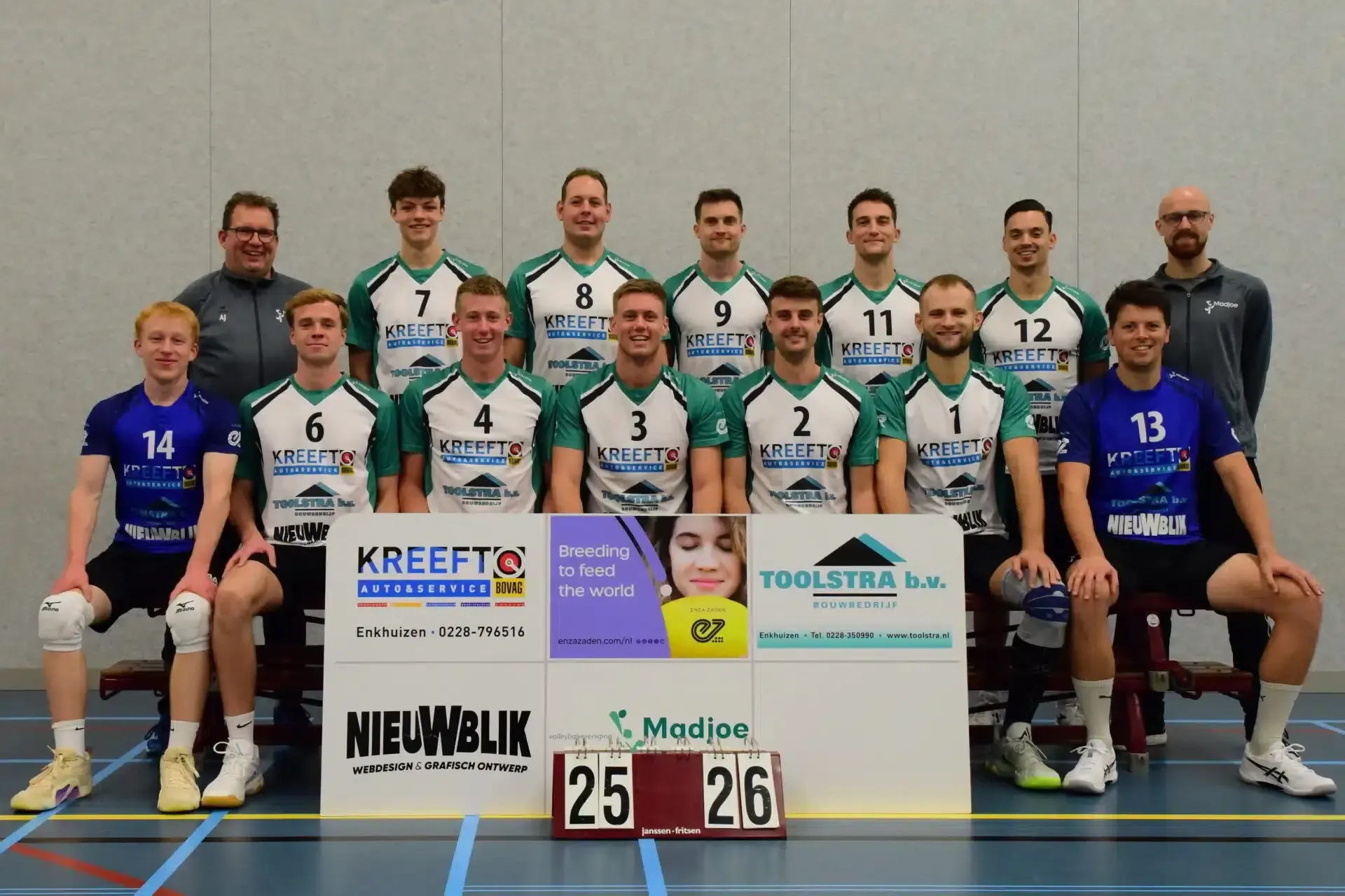 Nieuwblik sponsort VV Madjoe Heren 1